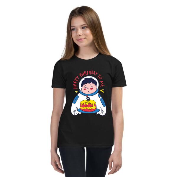 Astronaut Birthday Cake Personalized T-Shirt Secondary image