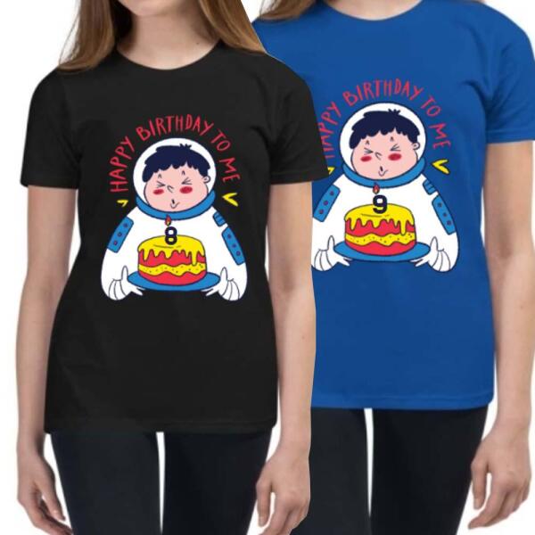 Astronaut Birthday Cake Personalized T-Shirt Main image