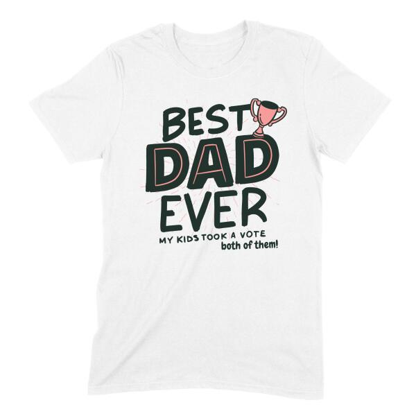 Voted Best Dad By My Kids Personalized T-Shirt Secondary image