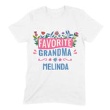 Load image into Gallery viewer, Favorite Grandma Flower Garden Personalized T-Shirt