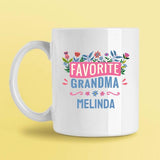Load image into Gallery viewer, Favorite Grandma Flower Garden Personalized Mug