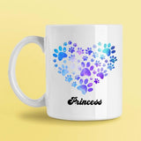 Load image into Gallery viewer, My Pet Paws Hearts Personalized Mug