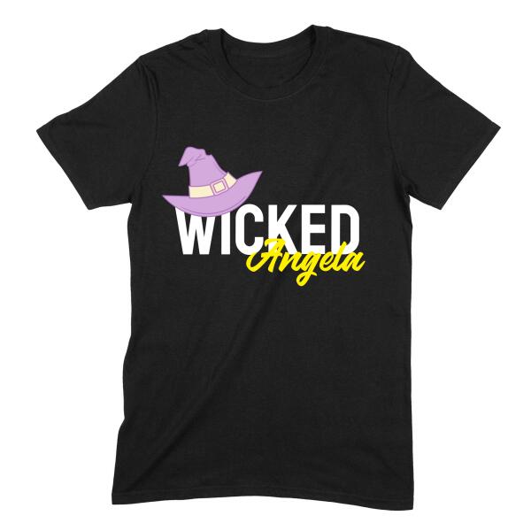 Wicked Witch Hat Halloween Personalized T-Shirt Secondary image