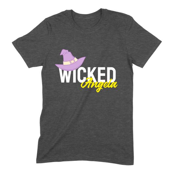 Wicked Witch Hat Halloween Personalized T-Shirt