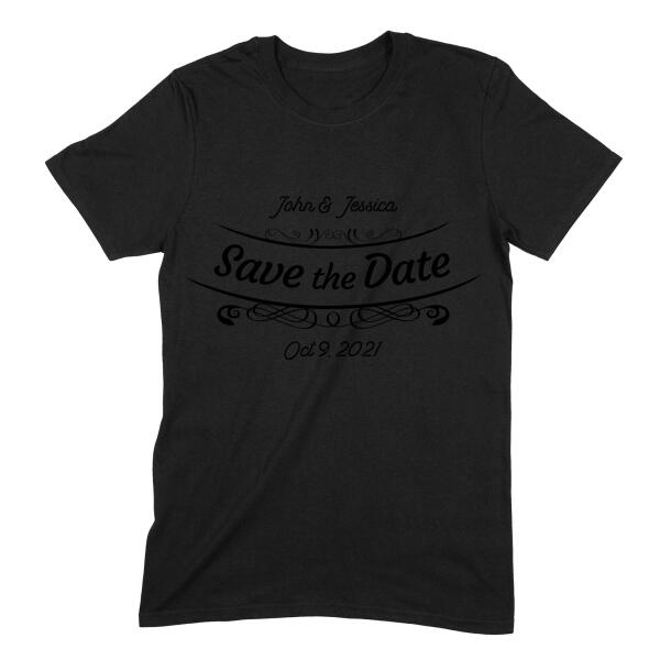 Save the Date Wedding Marriage Personalized T-Shirt