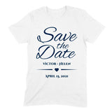 Load image into Gallery viewer, Save the Date Heart Personalized Wedding Shirt