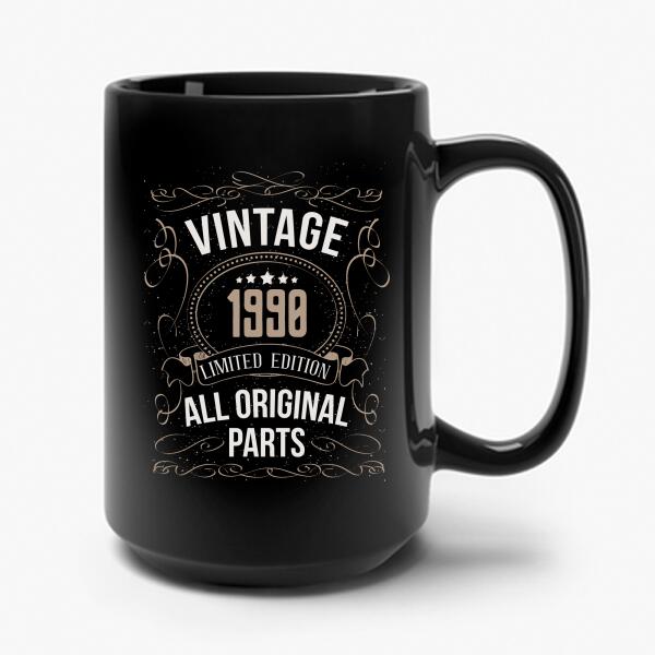 Vintage All Original Parts Birthday Personalized Mug