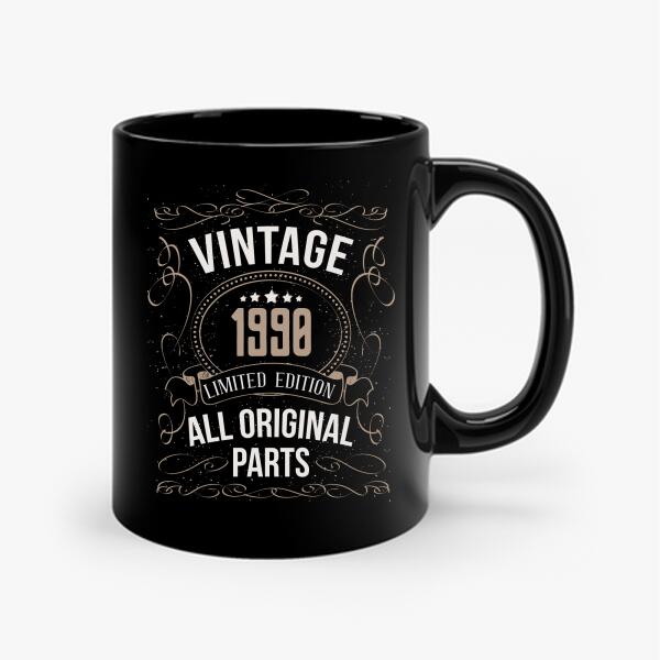 Vintage All Original Parts Birthday Personalized Mug