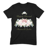 Load image into Gallery viewer, Happily Married Watercolor Florals Personalized Shirt
