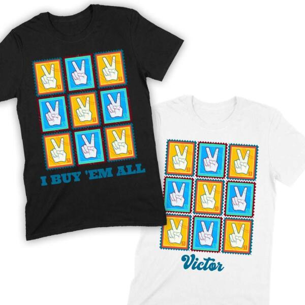Stamp Collector Personalized T-Shirt