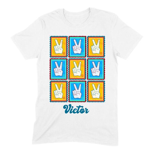 Stamp Collector Personalized T-Shirt Secondary image