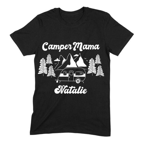 Camper Mama Camping Personalized T-Shirt Secondary image