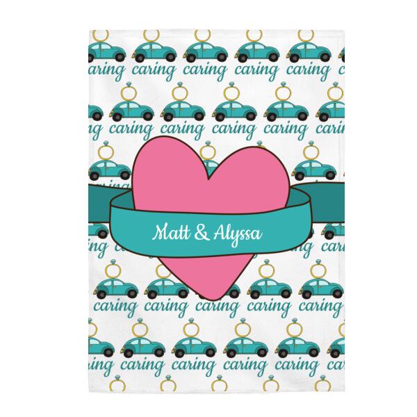 Gifting is Caring Personalized Velveteen Blanket