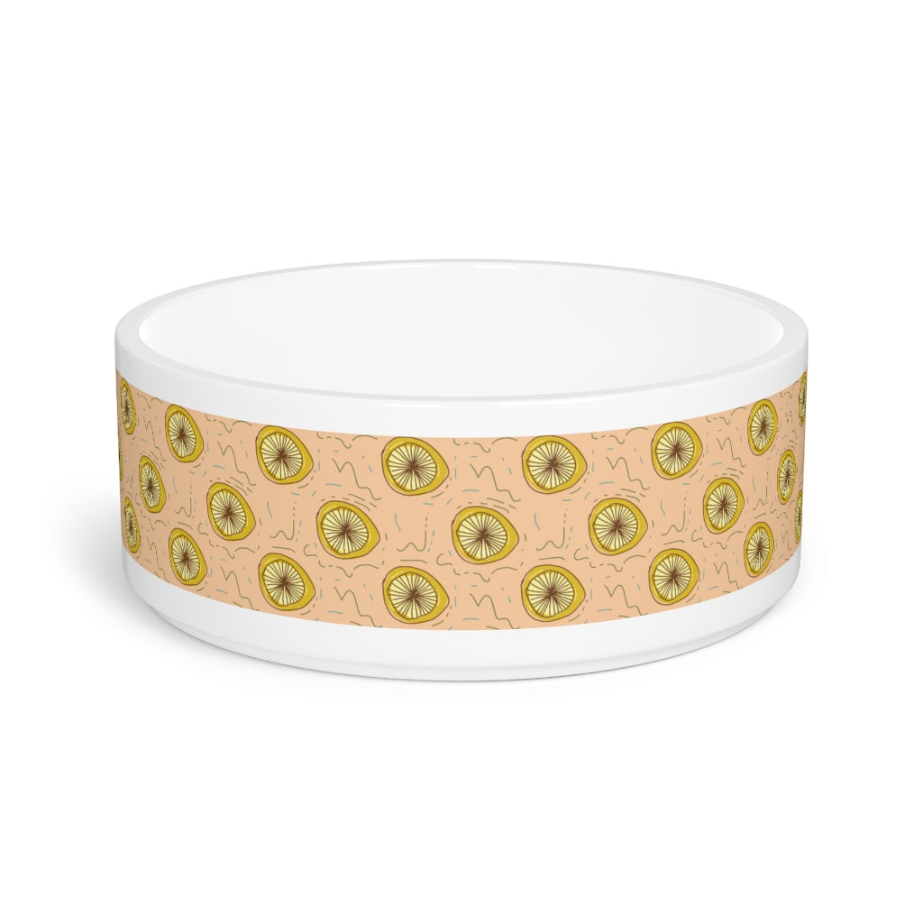 Lemon Squeeze Pet Bowl & Matching Mug