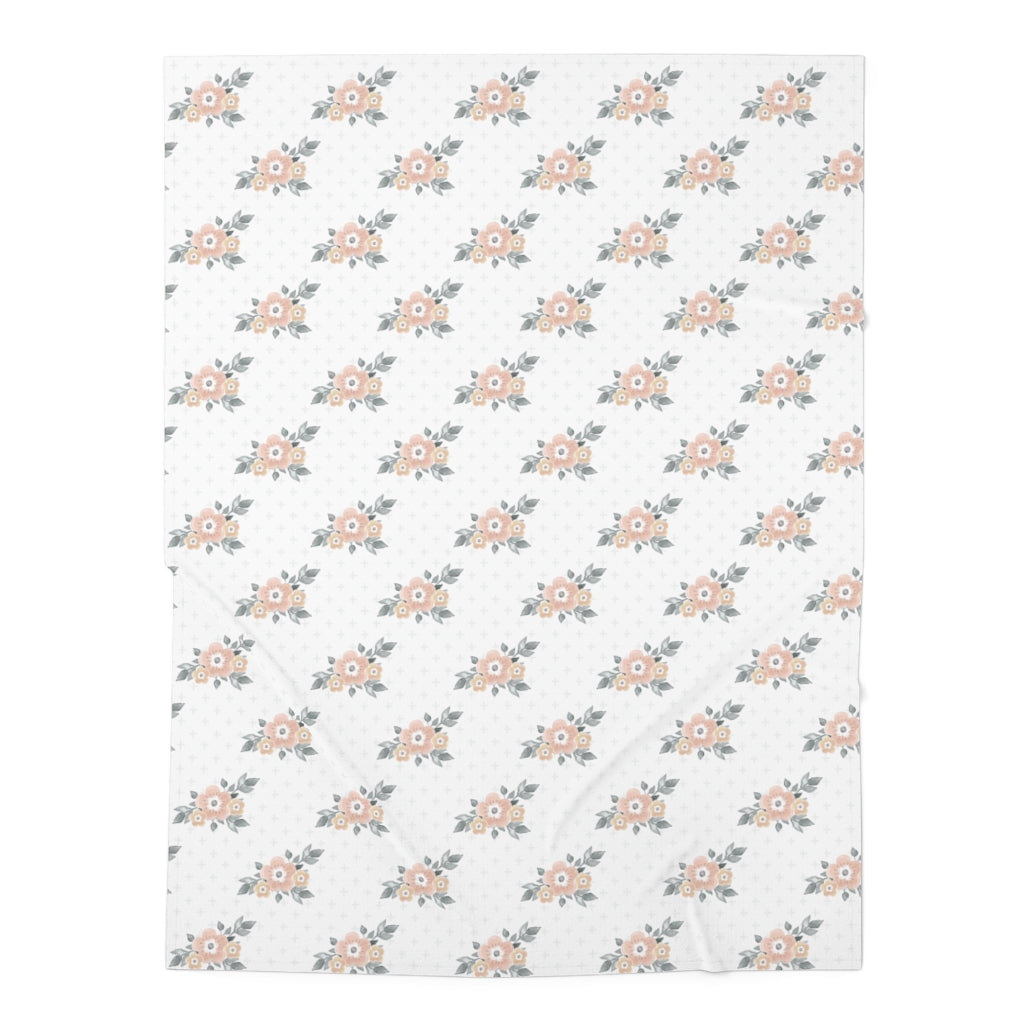 Beautiful Vintage Floral Baby Swaddle Blanket