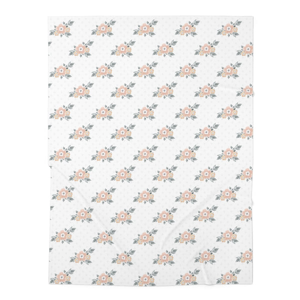 Beautiful Vintage Floral Baby Swaddle Blanket