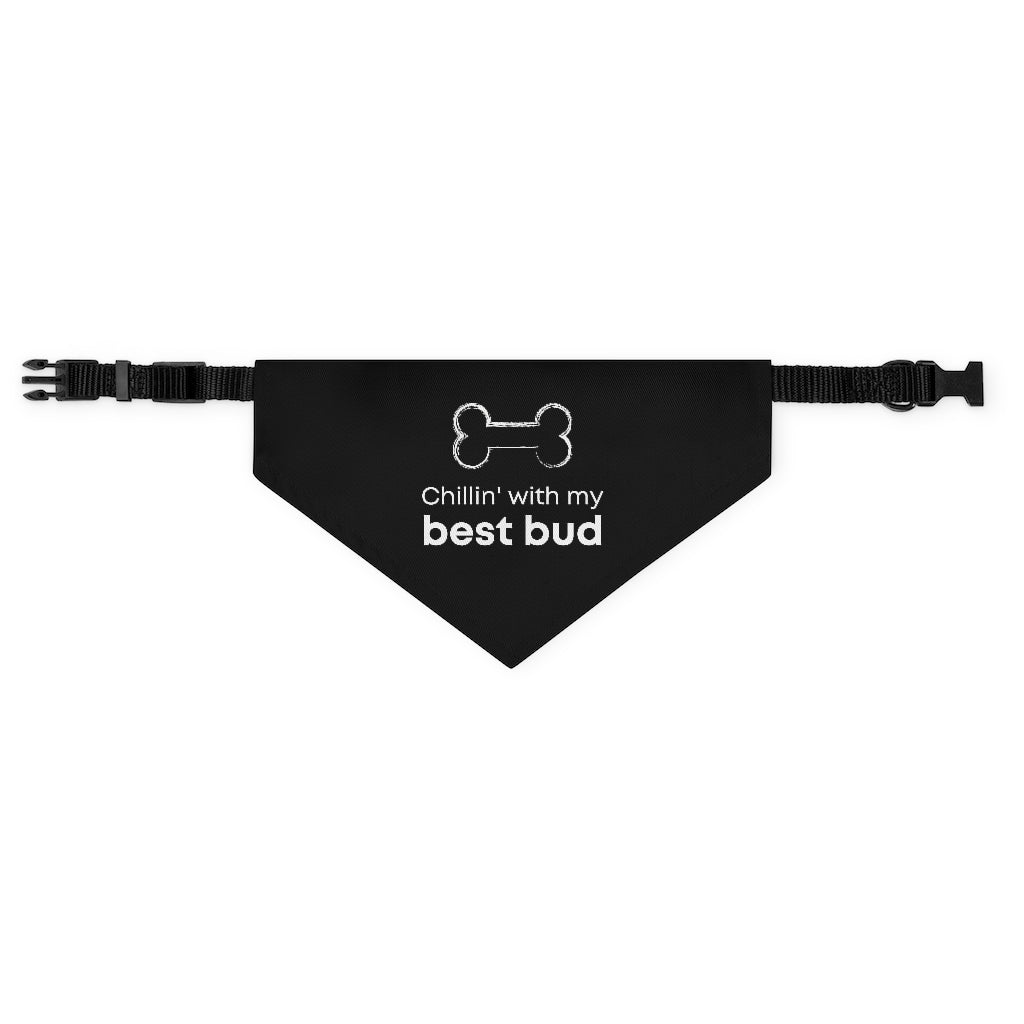 Chillin' With My Best Bud Pet Bandana Collar & T-Shirt Set