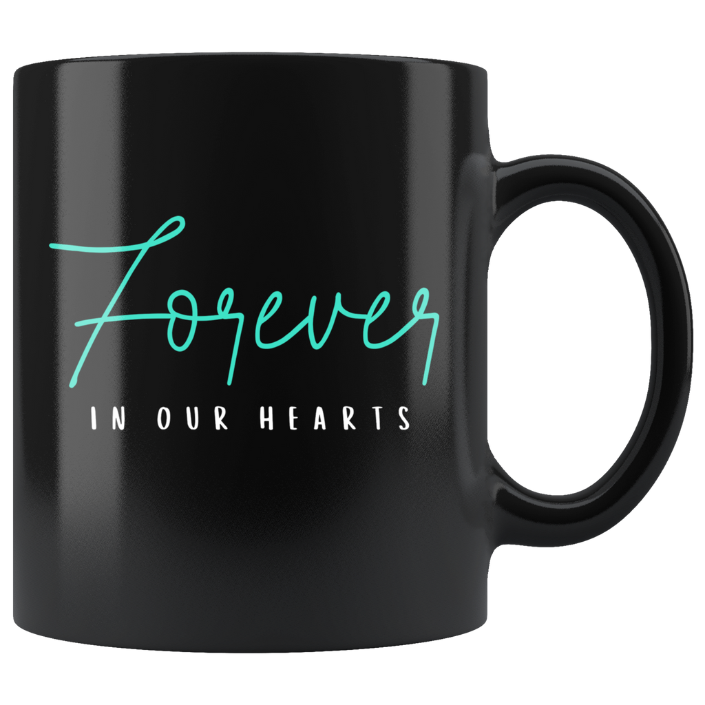 Forever In Our Hearts Black Mug Set