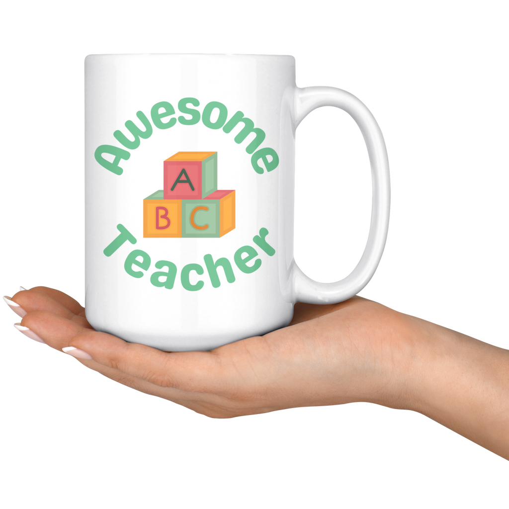 Awesome student and Teacher Daddy & Me Mug Set
