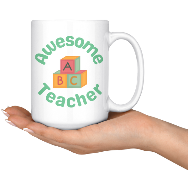 Awesome student and Teacher Daddy & Me Mug Set