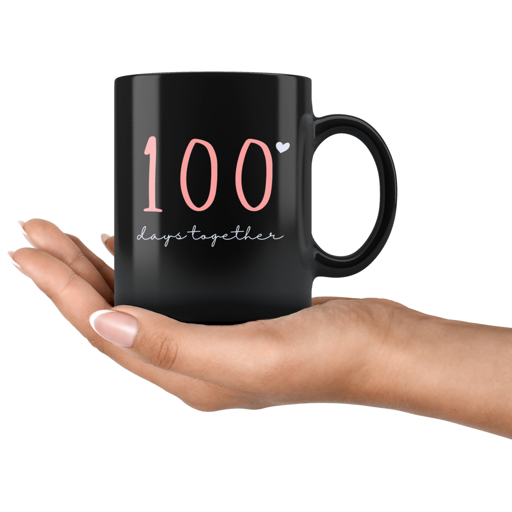 100 Days Together Couples Mug Set