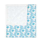 Load image into Gallery viewer, Blue Elephant Friend Baby Swaddle Blanket
