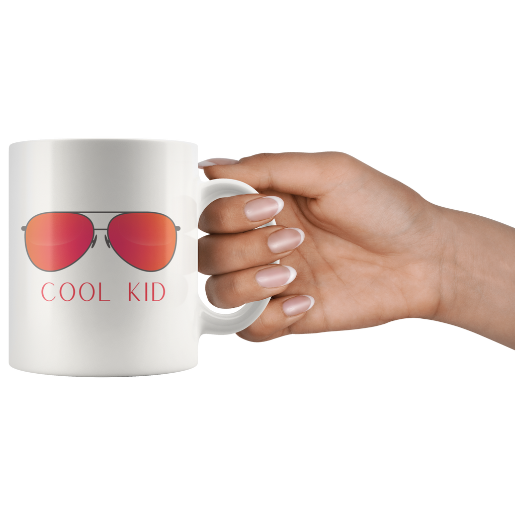 Cool Mom Cool Kid Retro Sunglasses 11oz+15oz Mug Set
