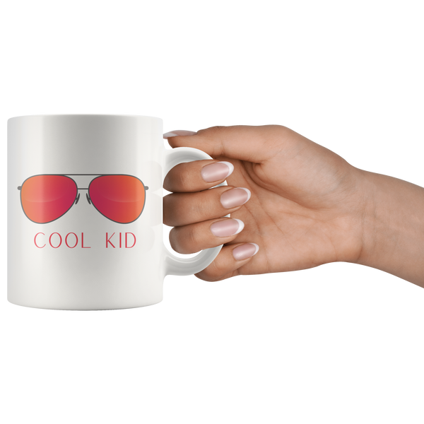 Cool Mom Cool Kid Retro Sunglasses 11oz+15oz Mug Set