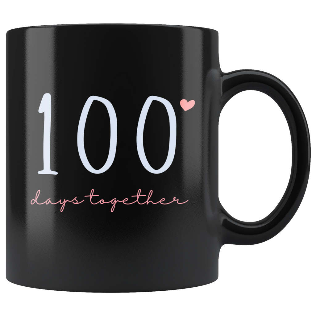 100 Days Together Couples Mug Set