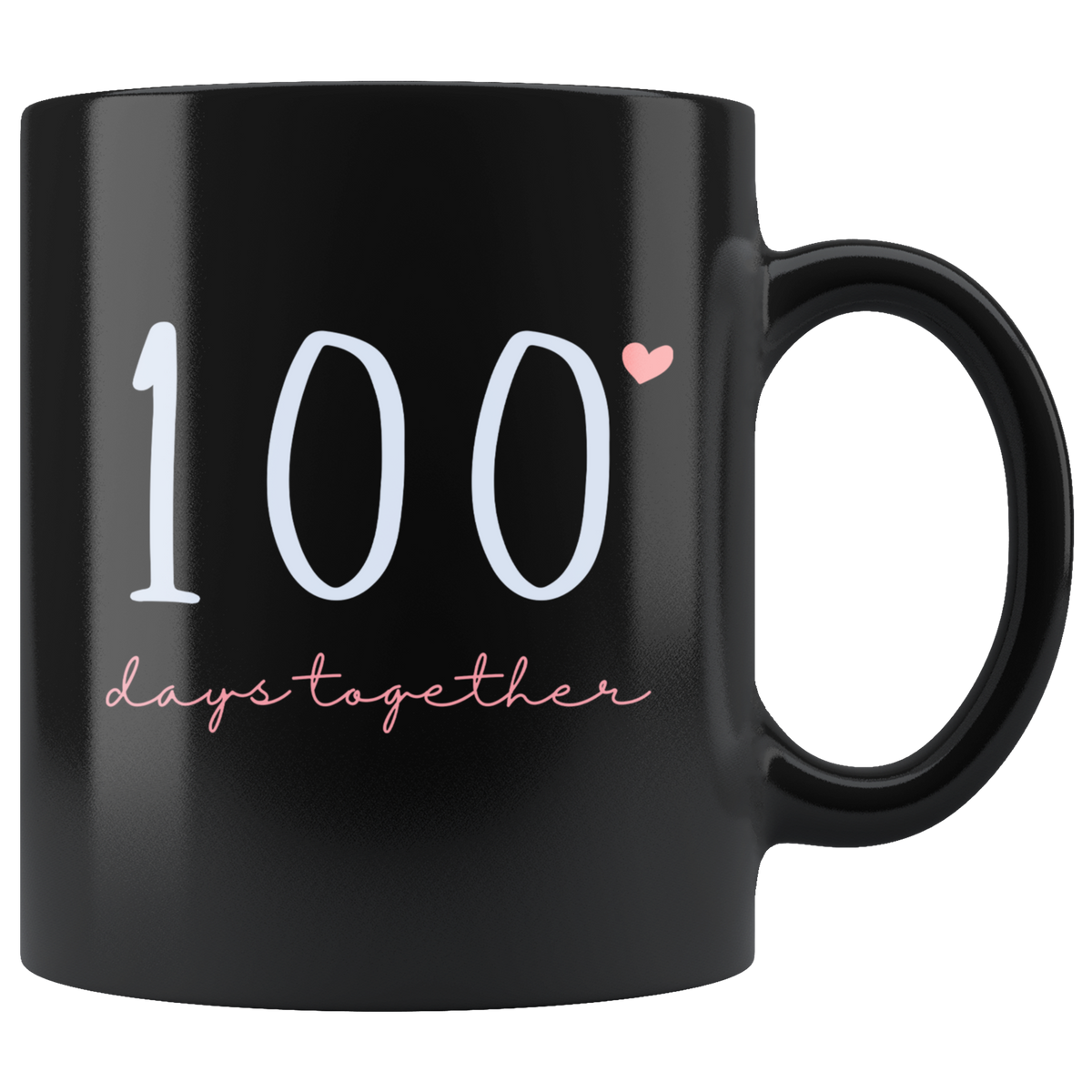 100 Days Together Couples Mug Set