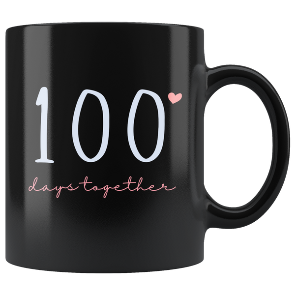 100 Days Together Couples Mug Set