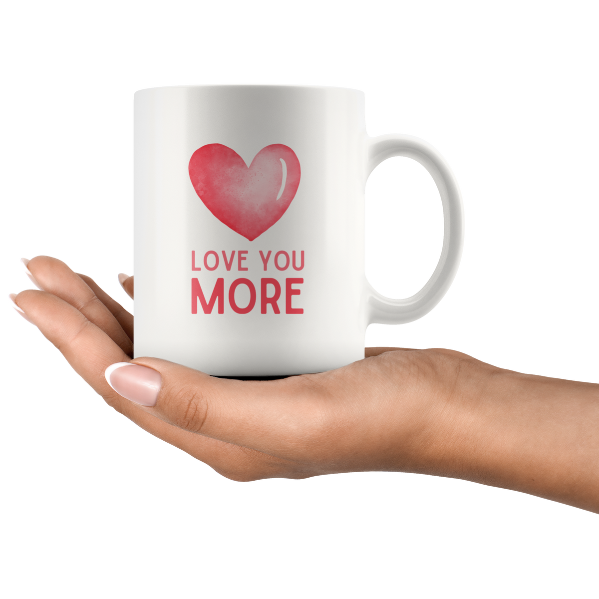 Love You Most, Love You More Heart Mug Set
