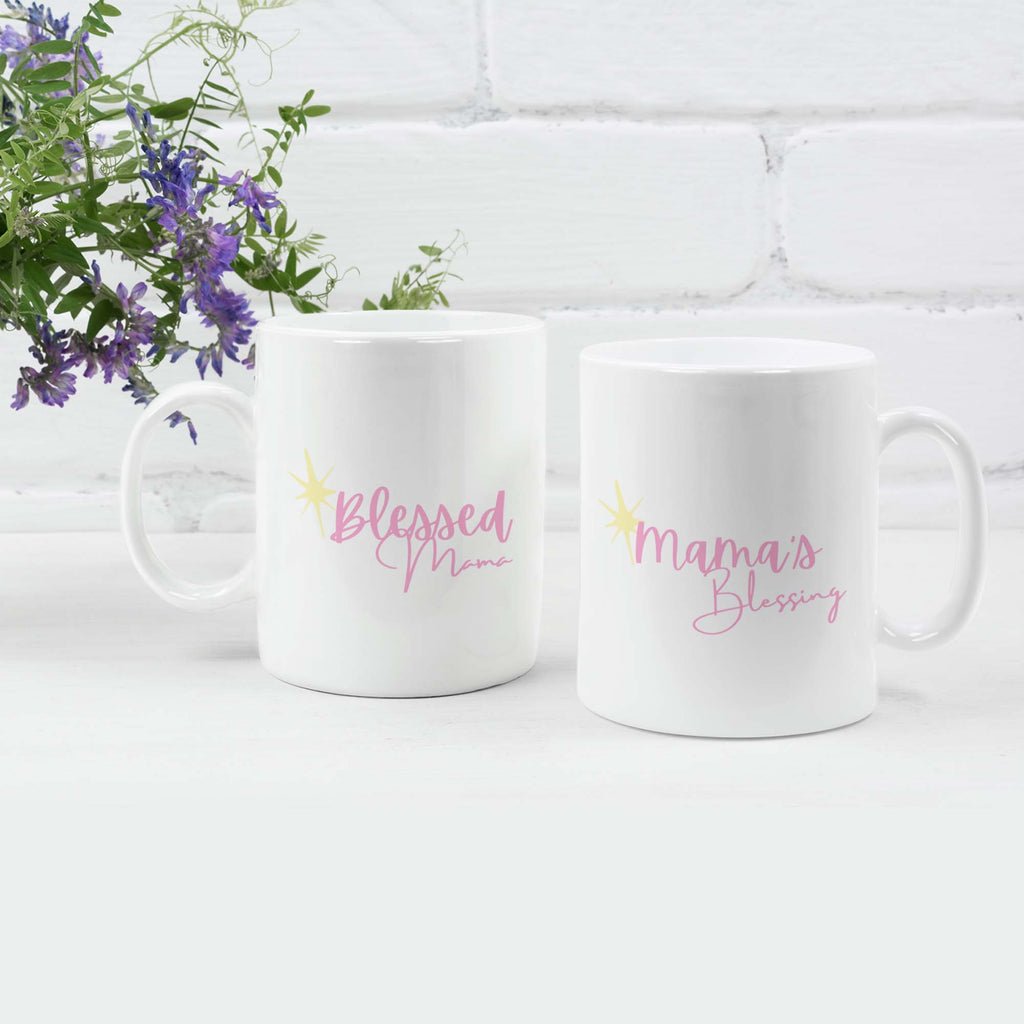 Mama's Blessing and Blessed Mama Cute Mug Combo