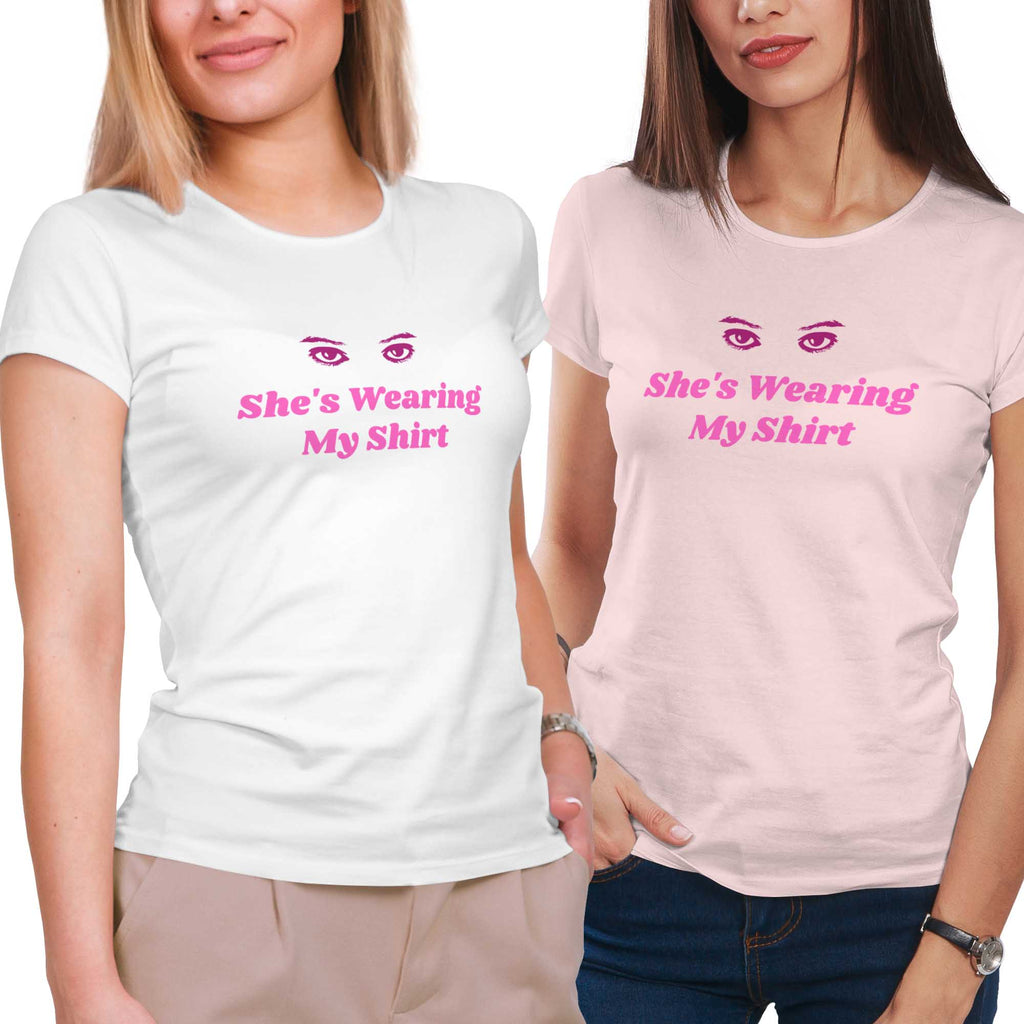 She's Wearing My Shirt Sister Shirt Set