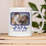 Load image into Gallery viewer, Papa Knows Best! Personalized Mug for Dad, Father