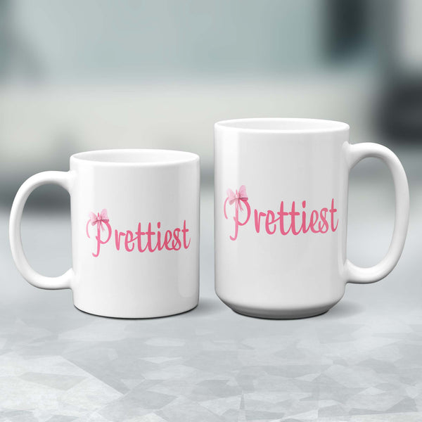 Prettiest with Bow Mom &  Me Mug Set