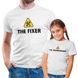 Load image into Gallery viewer, The Fixer and Troublemaker Daddy &amp; Me Shirt Set Combo