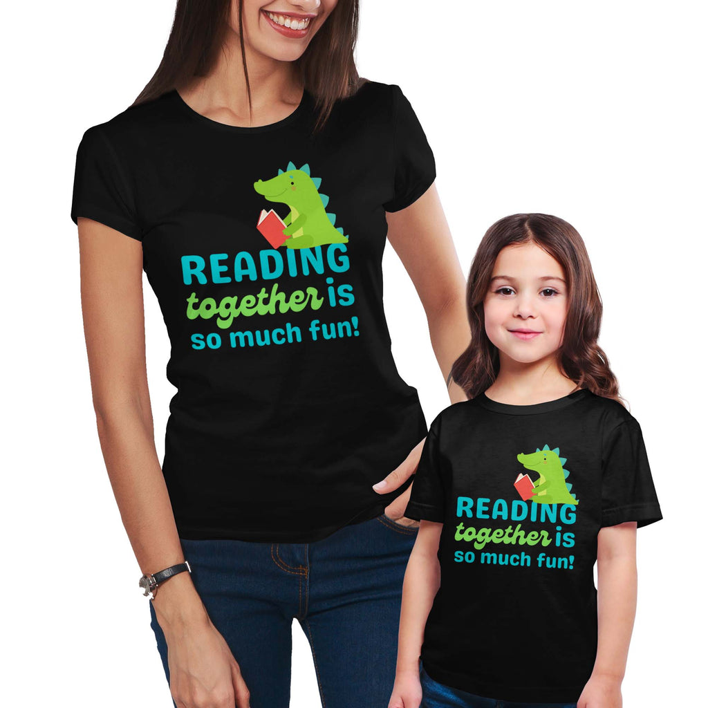 Reading Together is so much Fun! Mommy & Me Shirt Set Combo