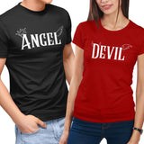 Load image into Gallery viewer, Devil ♀ &amp; Angel ♂ Couple T-Shirt Set Combo