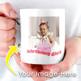 Load image into Gallery viewer, Birthday Girl Yummy Pink Cake Personalized Mug