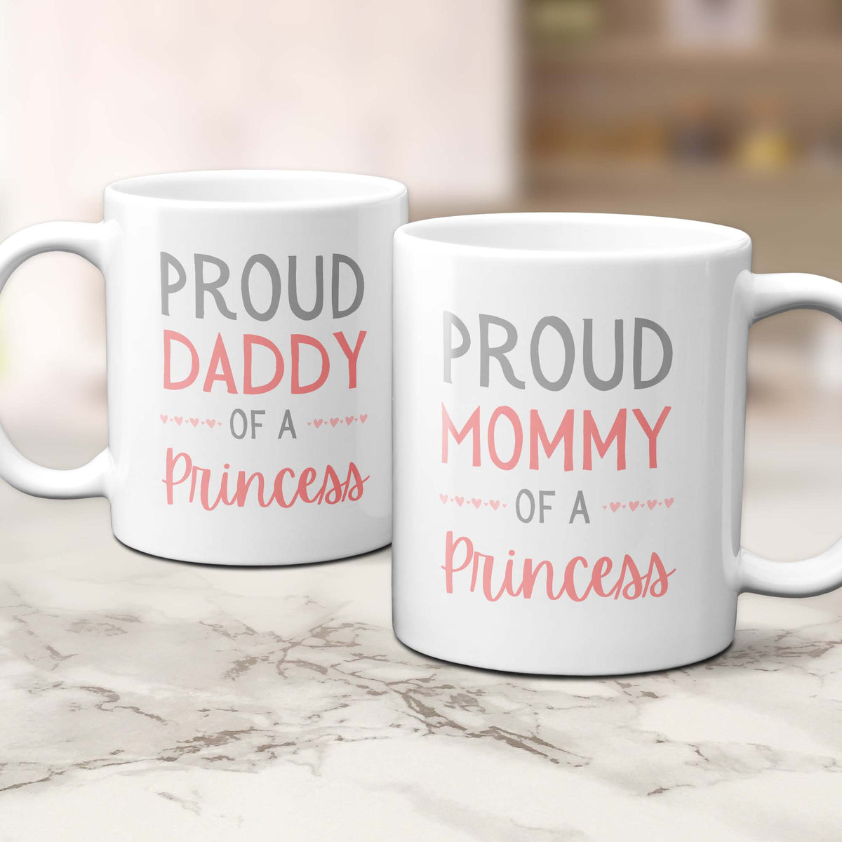 Proud Parents of a Princess Mug Set Combo
