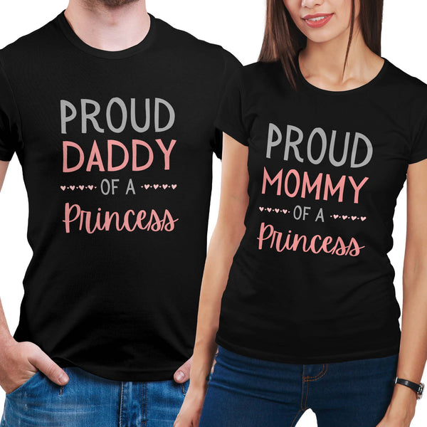 Proud Parents of a Princess Shirt Set Combo