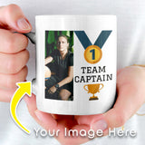 Load image into Gallery viewer, #1 Team Captain with Medal Personalized Mug