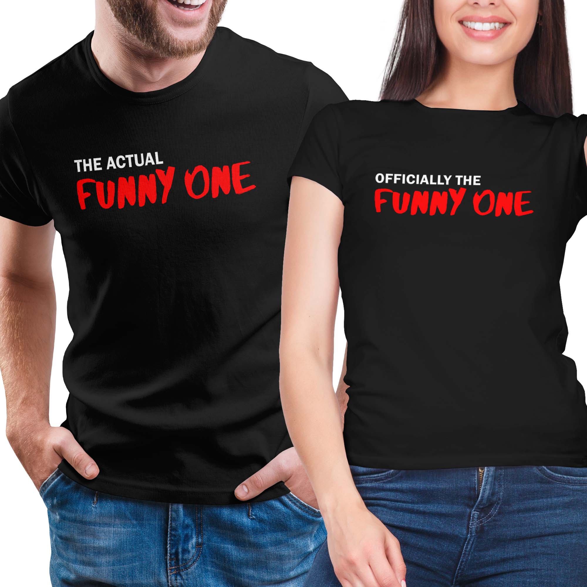 The Official ♀ and Actual ♂ Funny One T-Shirt Set Secondary image