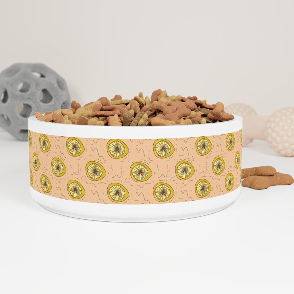 Lemon Squeeze Pet Bowl & Matching Mug