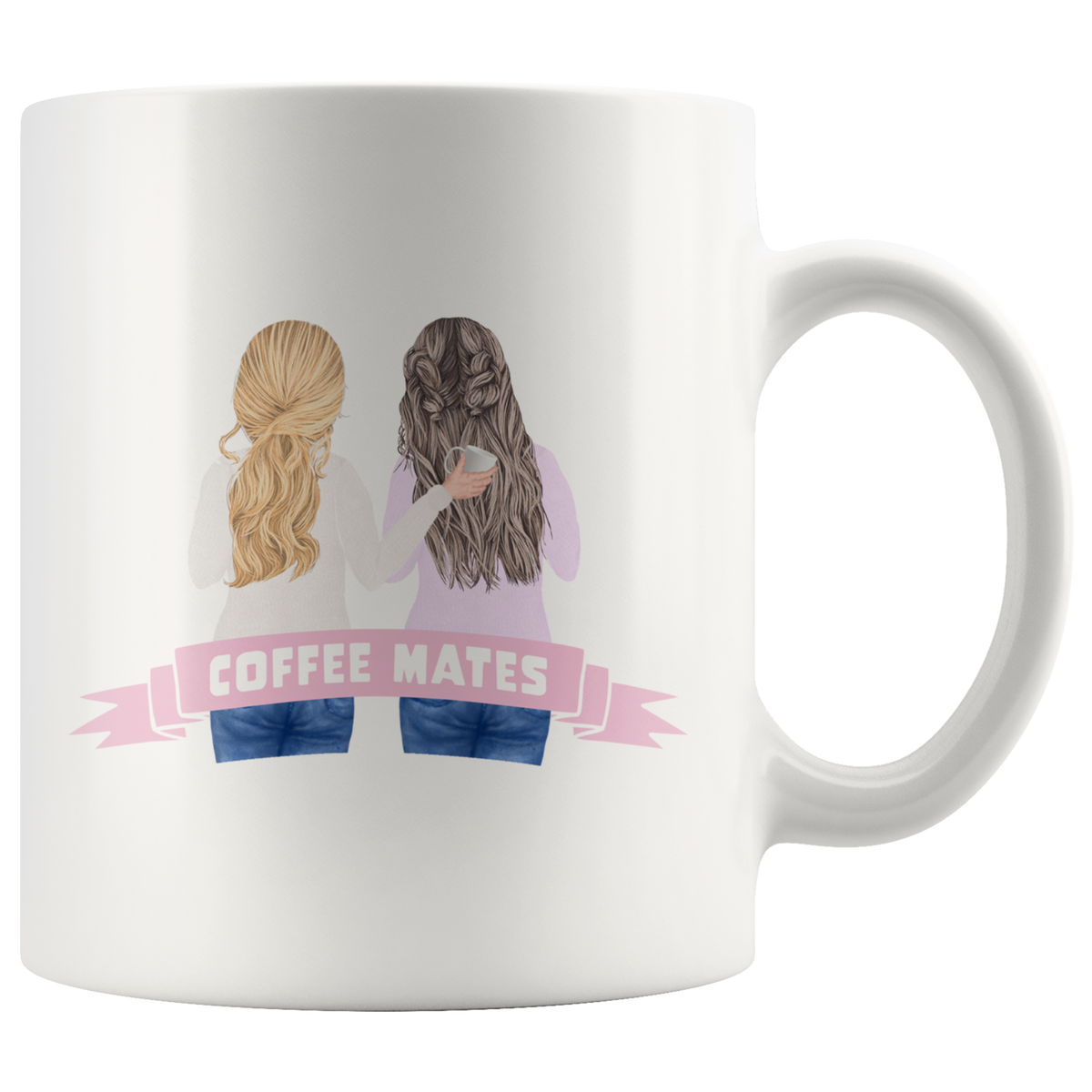 Coffee Mates Beautiful Watercolor Mug Set