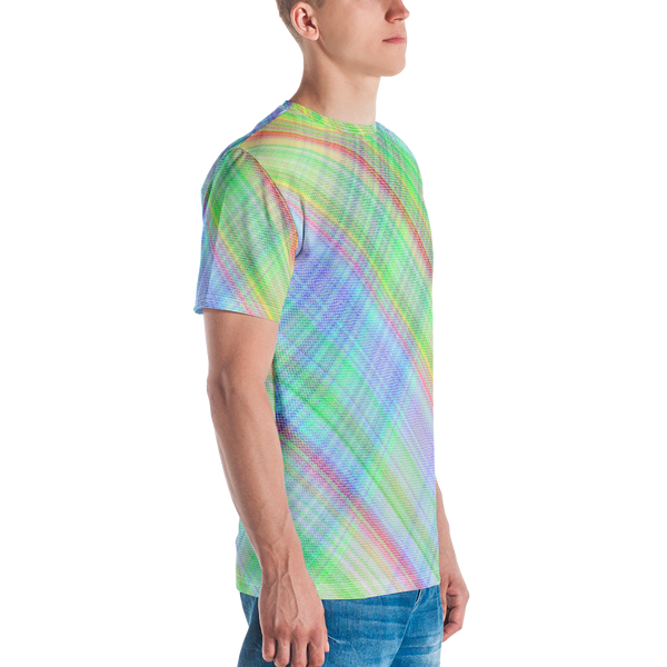 Bright Plaid Pet Bandana Collar & T-Shirt Set
