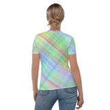 Load image into Gallery viewer, Bright Plaid Women&#39;s T-shirt