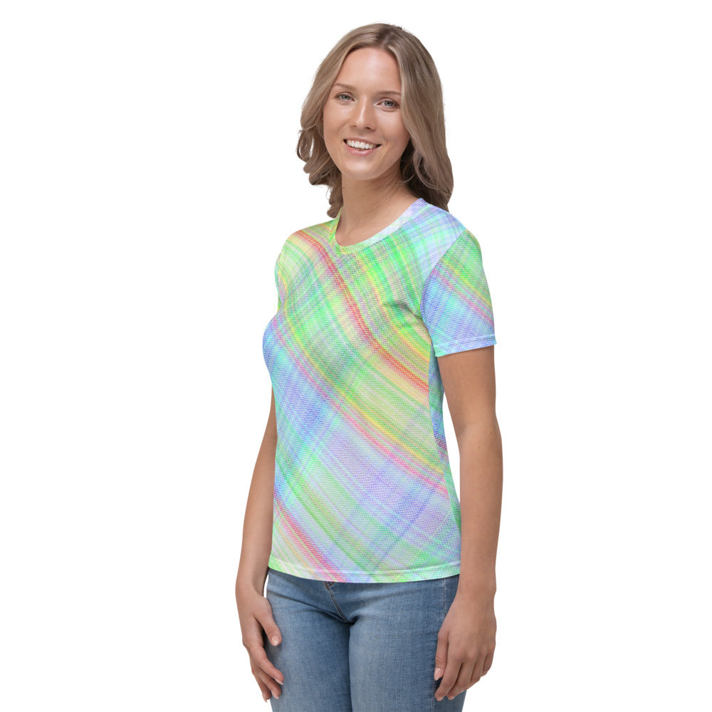 Bright Plaid Women's T-shirt