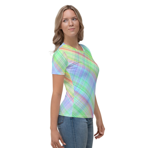 Bright Plaid Women's T-shirt